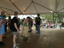 Teaching Klezmer Dancing at the Florida Folk Festival
